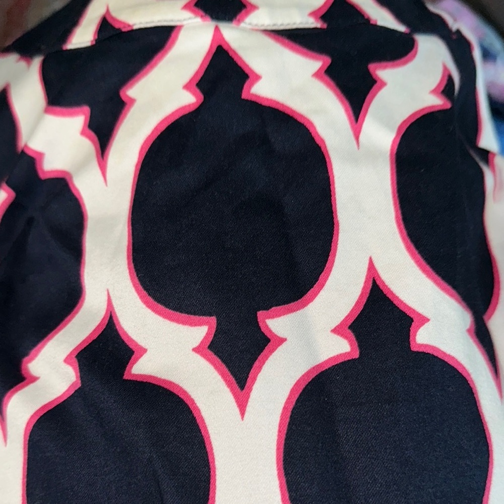 Crown & Ivy Blue and Black Halter Sheath Dress - Picture 4 of 4